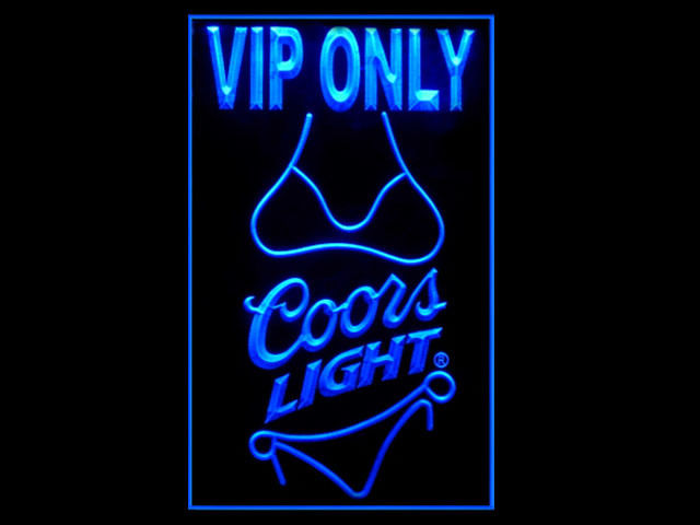 Coors Light VIP ONLY Beer Tall Neon Light Sign